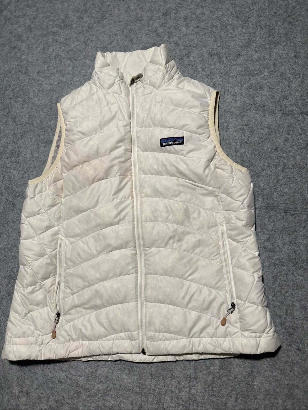 Patagonia White Quilted Packable Women's Insulated Vest